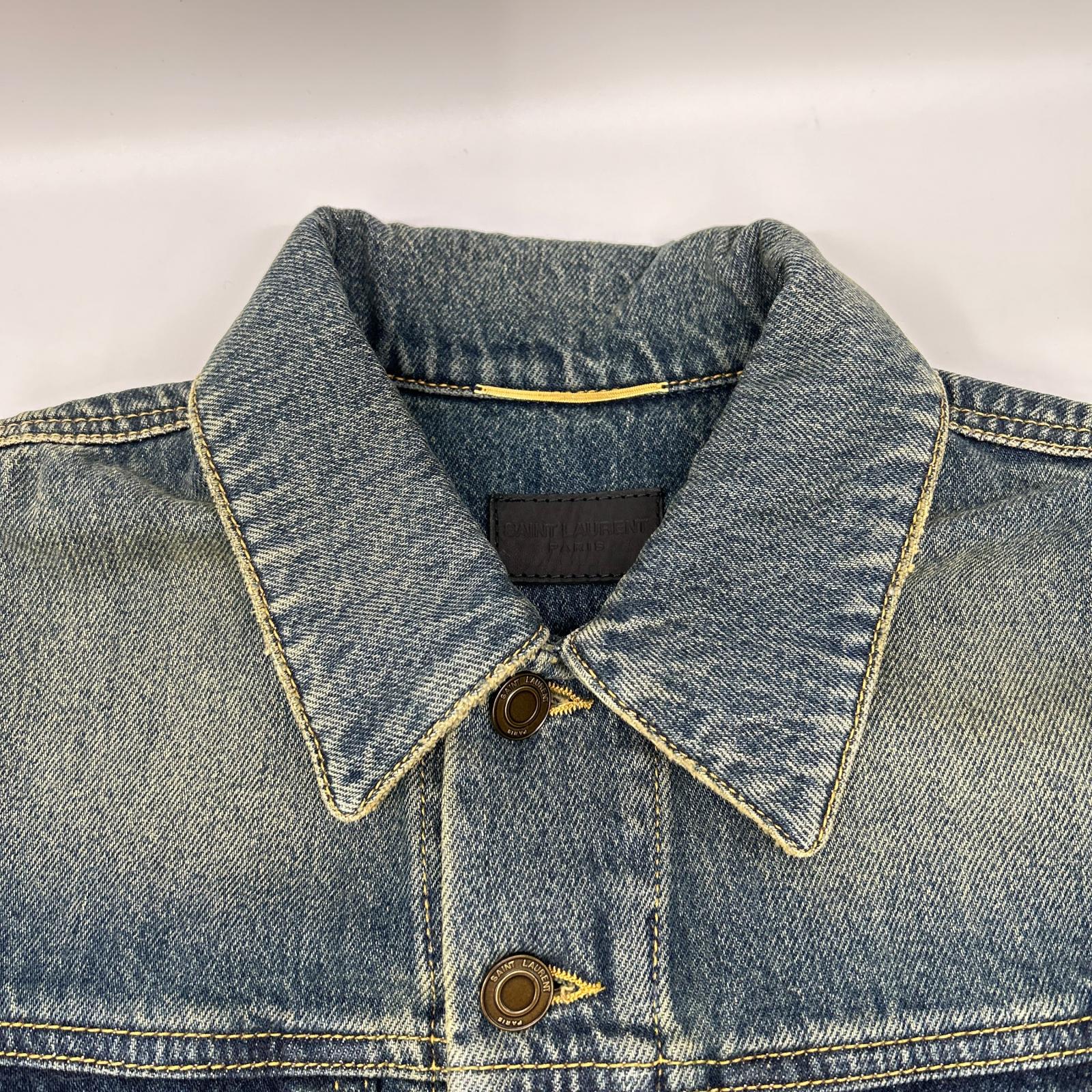 SAINT LAURENT PARIS サンローランパリ 695196 インディゴ デニムトラッカージャケット ジャケット
