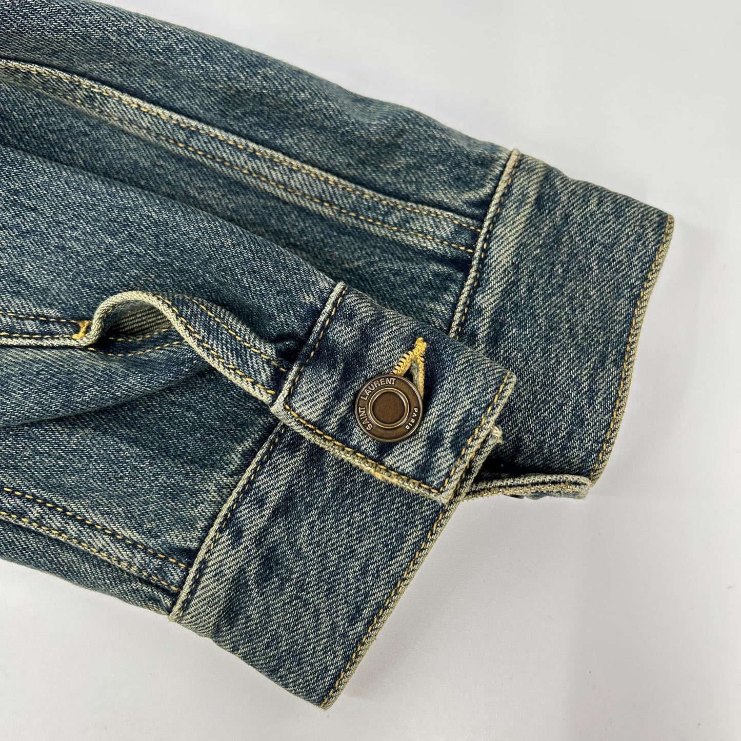 SAINT LAURENT PARIS サンローランパリ 695196 インディゴ デニムトラッカージャケット ジャケット