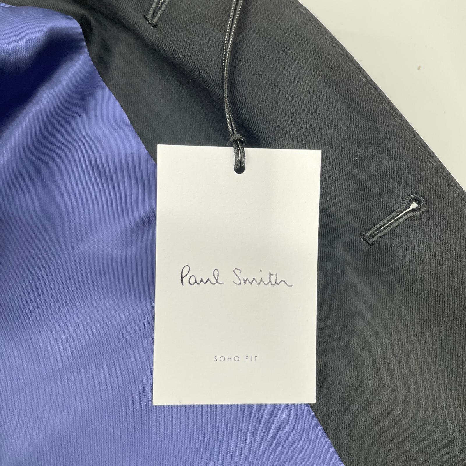 PaulSmith ポールスミス 223010 1439 ブラック ヘリンボーン 2Bスーツ 2ピースセットアップ スーツ セットアップ