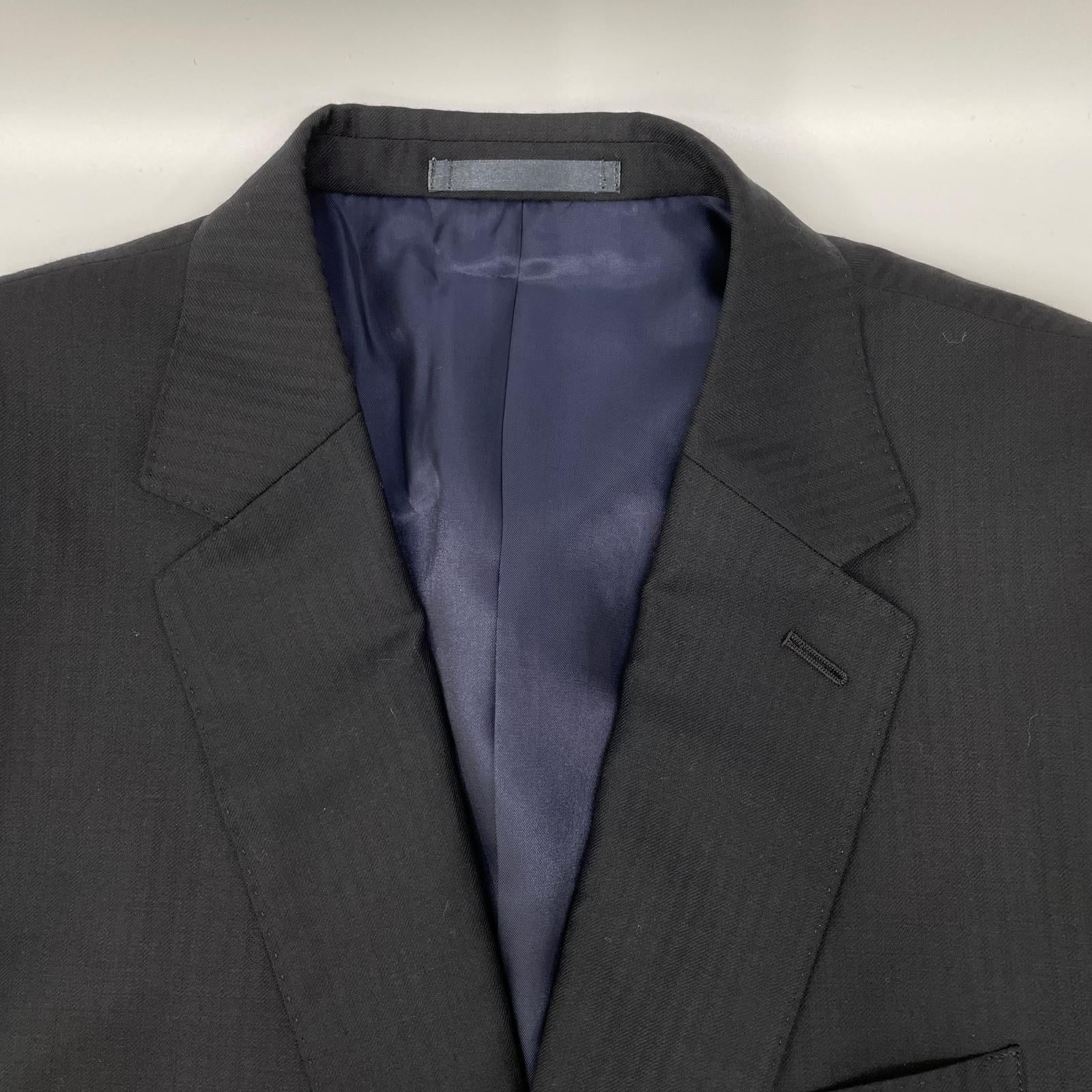 PaulSmith ポールスミス 223010 1439 ブラック ヘリンボーン 2Bスーツ 2ピースセットアップ スーツ セットアップ