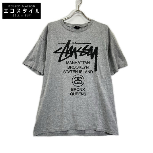 stussy ステューシー グレー World Tour S/S Tee ワールドツアー Tシャツ トップス