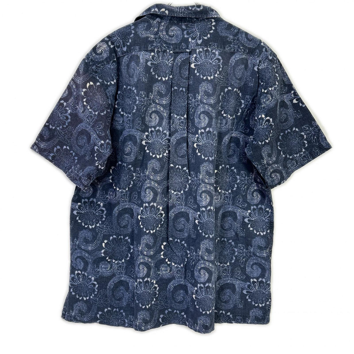 Polo by Ralph Lauren Polo by Ralph Lauren blue linen-cotton CALDWELL sunflower open-collar short-sleeve shirt top