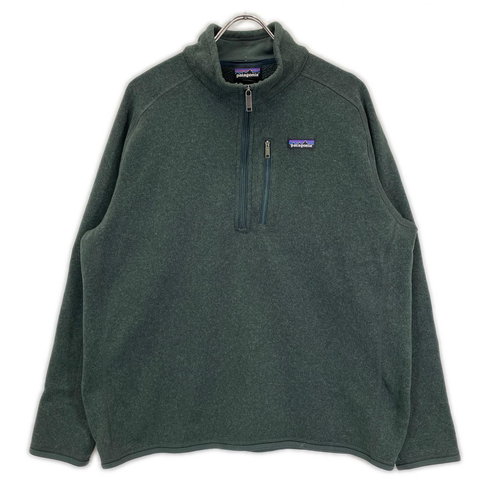 Patagonia パタゴニア 17年製 25522 モスグリーン ベターセーター ハーフジッププルオーバー トップス