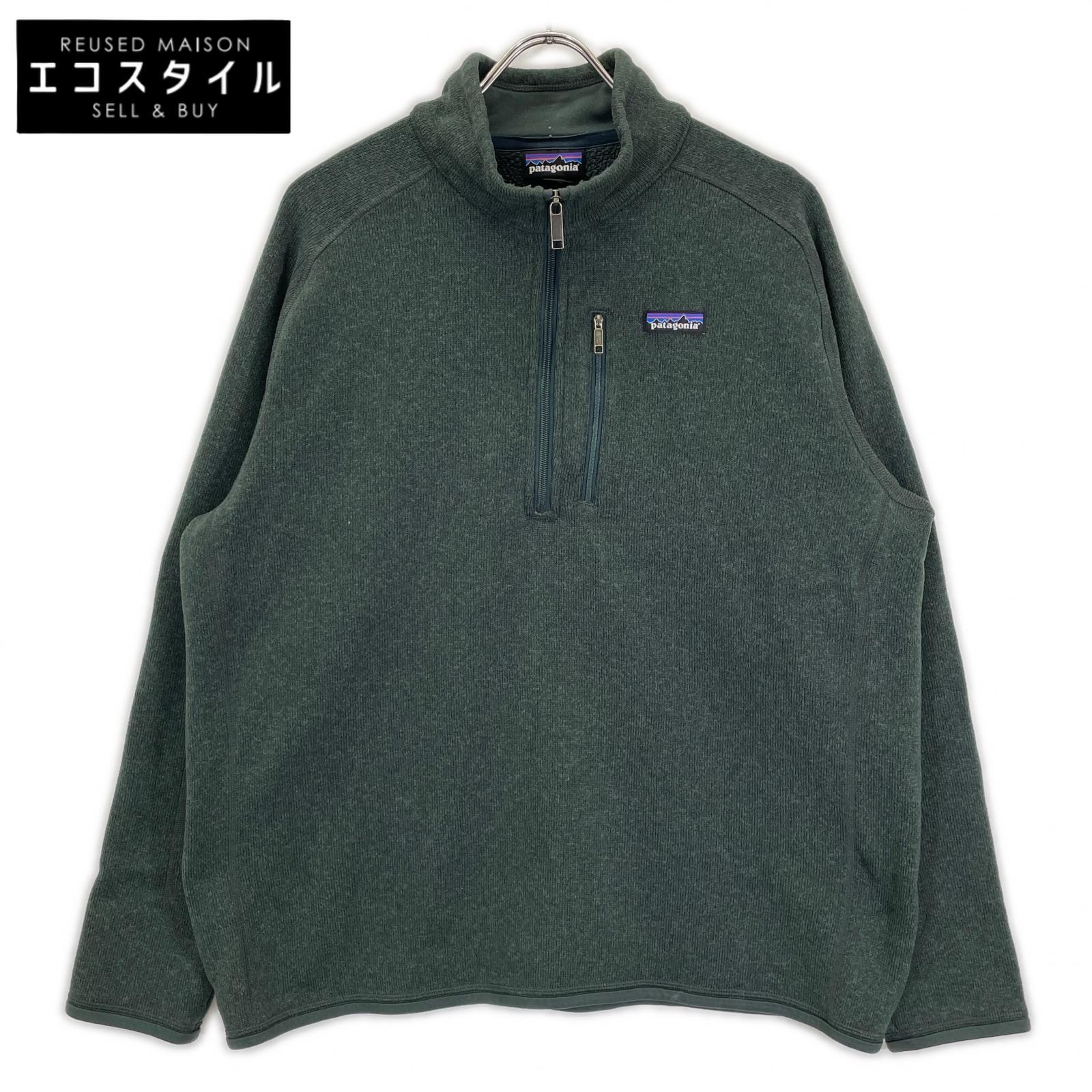 Patagonia パタゴニア 17年製 25522 モスグリーン ベターセーター ハーフジッププルオーバー トップス