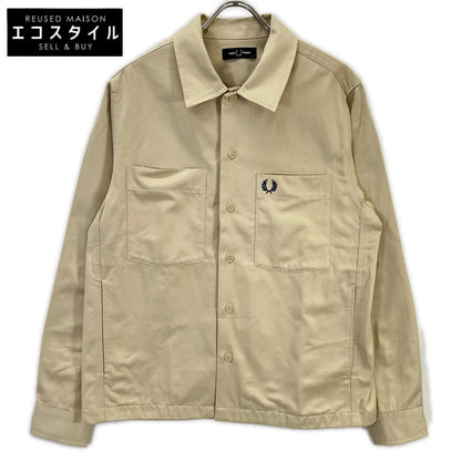 FRED PERRY フレッドペリー M2400 ベージュ コットンツイル Twill Overshirt/オーバーシャツ トップス