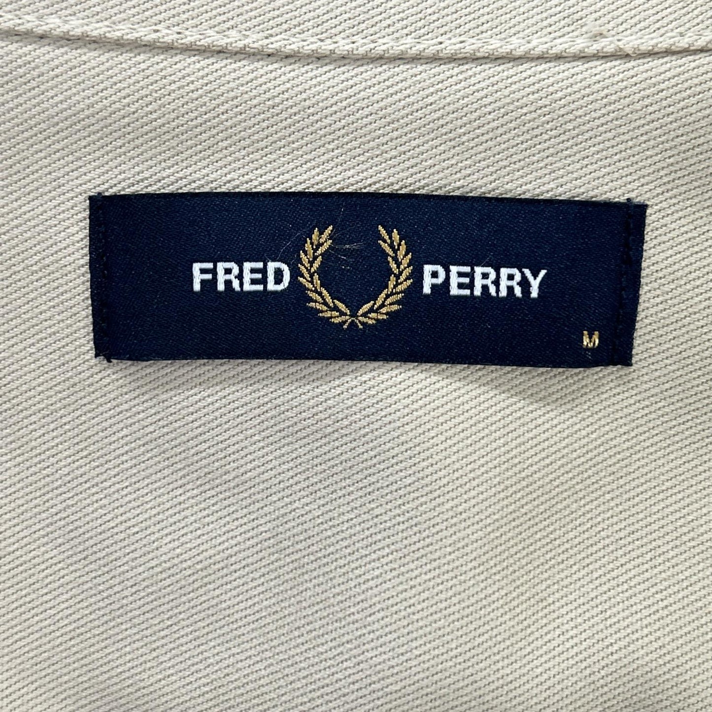 FRED PERRY フレッドペリー M2400 ベージュ コットンツイル Twill Overshirt/オーバーシャツ トップス