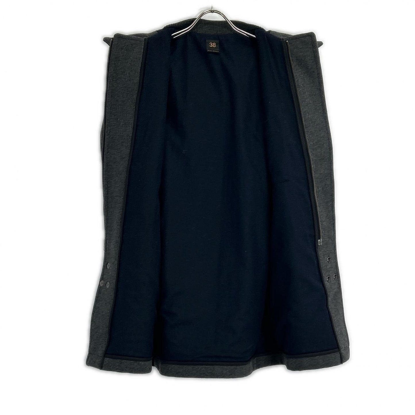 SCYE BASICS サイベーシックス 5215-73500 グレー ウール×カシミヤ メルトンダッフルコート コート