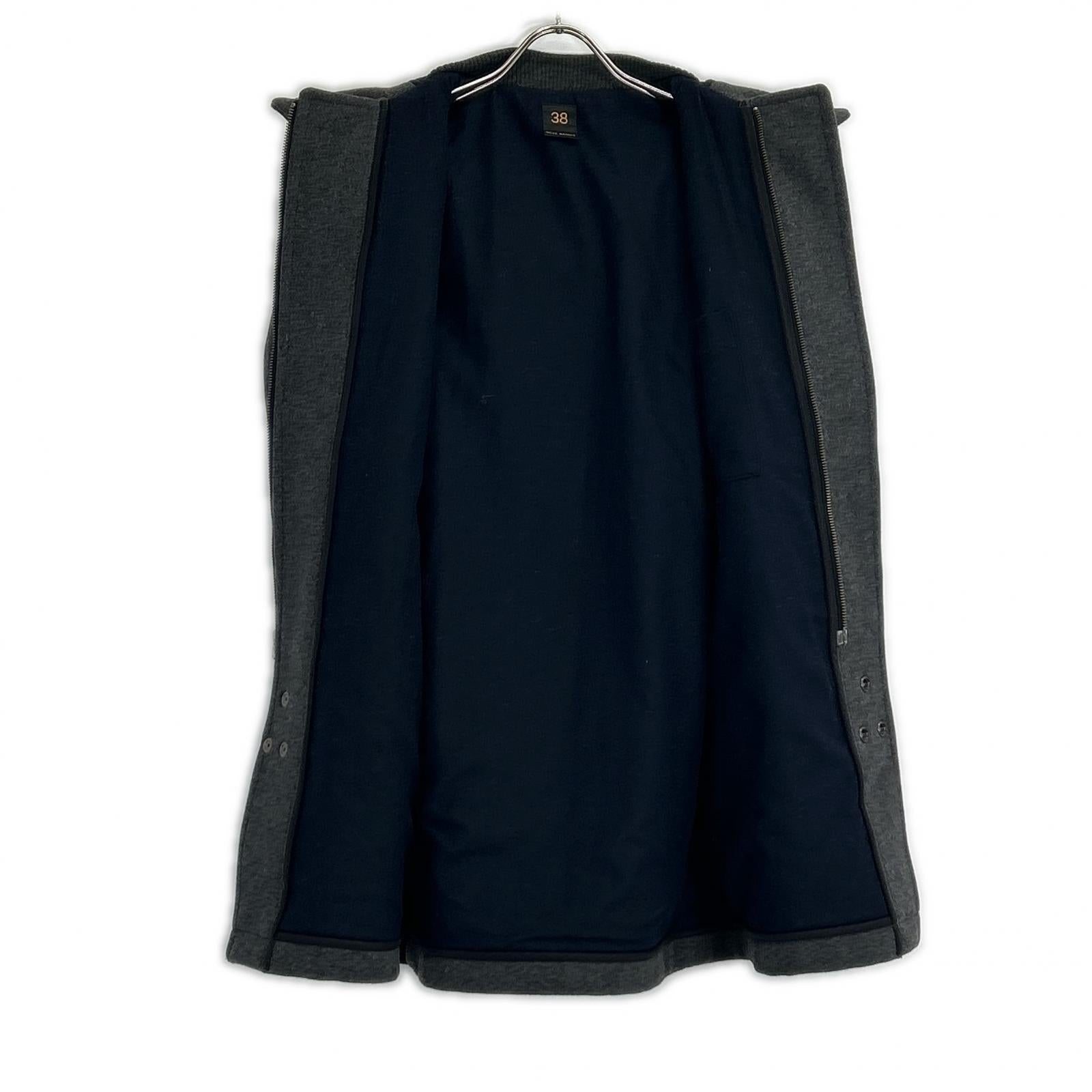 SCYE BASICS サイベーシックス 5215-73500 グレー ウール×カシミヤ メルトンダッフルコート コート