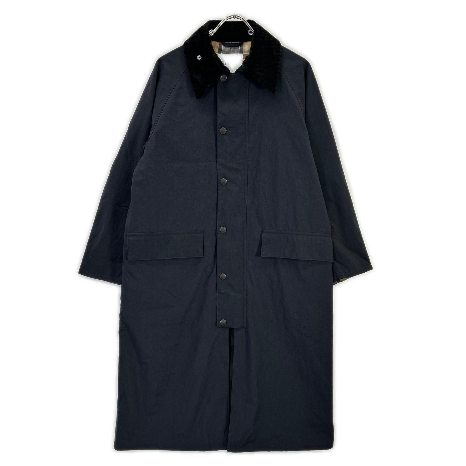 Barbour バブアー 2102384 ブラック ナイロン BURGHLEY/バーレー ロングコート コート
