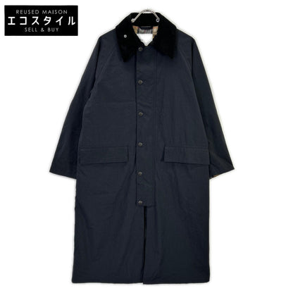 Barbour バブアー 2102384 ブラック ナイロン BURGHLEY/バーレー ロングコート コート