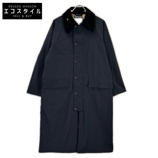 Barbour バブアー 2102384 ブラック ナイロン BURGHLEY/バーレー ロングコート コート