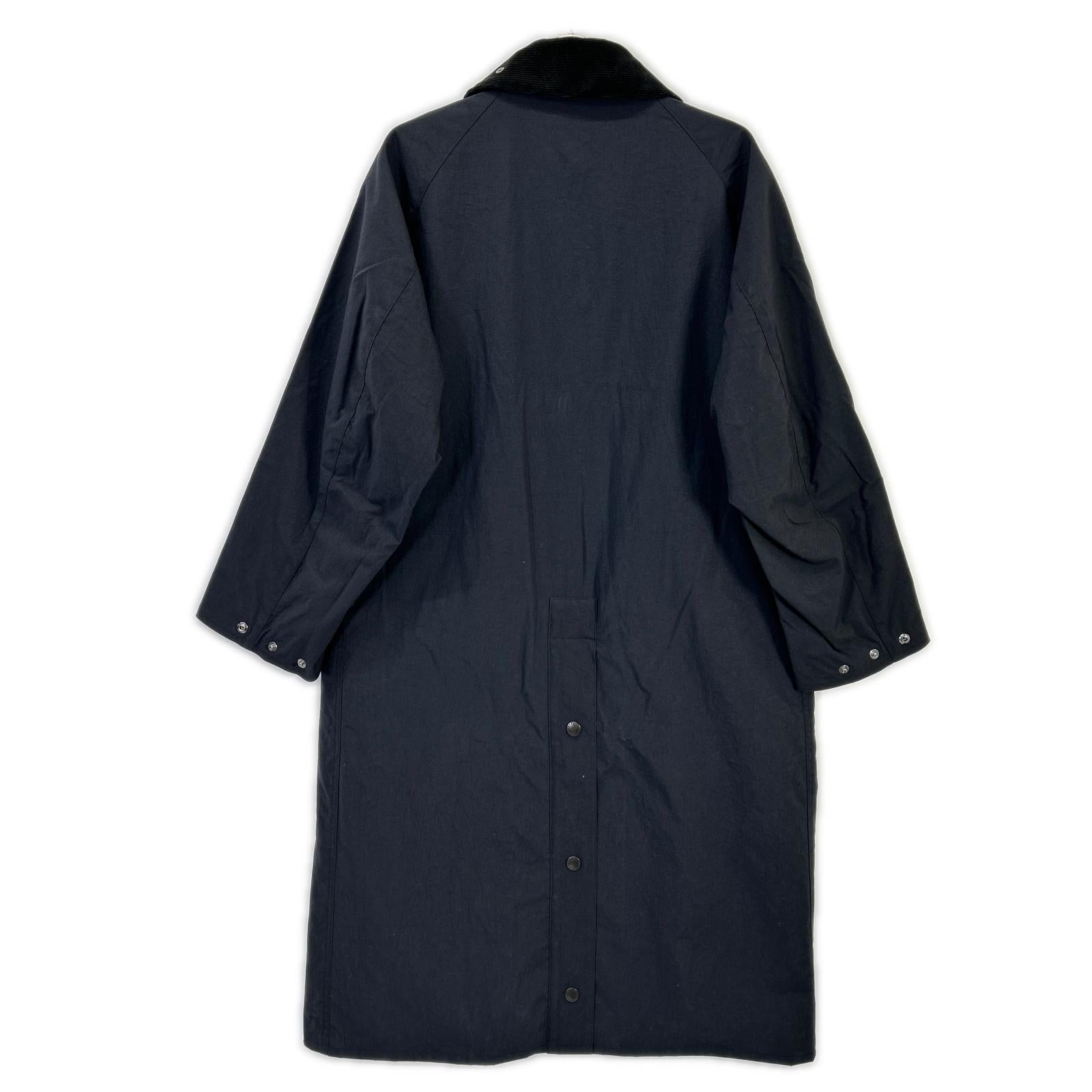 Barbour バブアー 2102384 ブラック ナイロン BURGHLEY/バーレー ロングコート コート