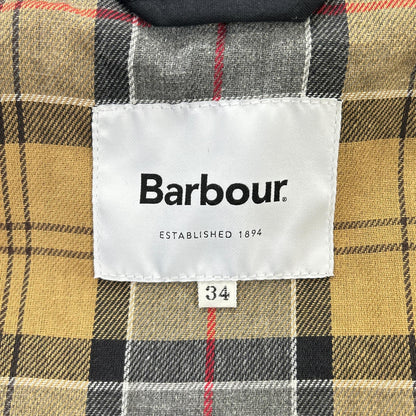 Barbour バブアー 2102384 ブラック ナイロン BURGHLEY/バーレー ロングコート コート
