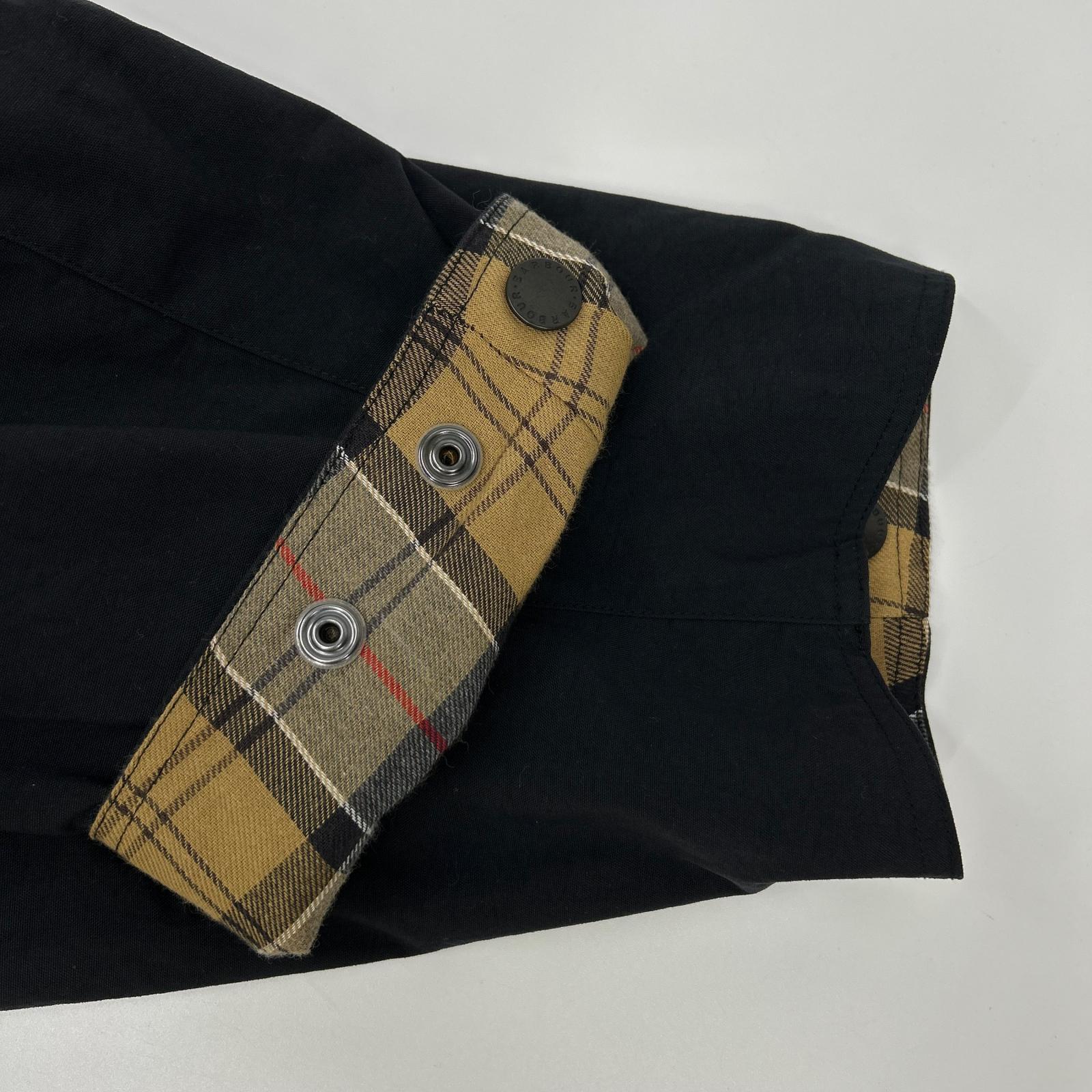Barbour バブアー 2102384 ブラック ナイロン BURGHLEY/バーレー ロングコート コート