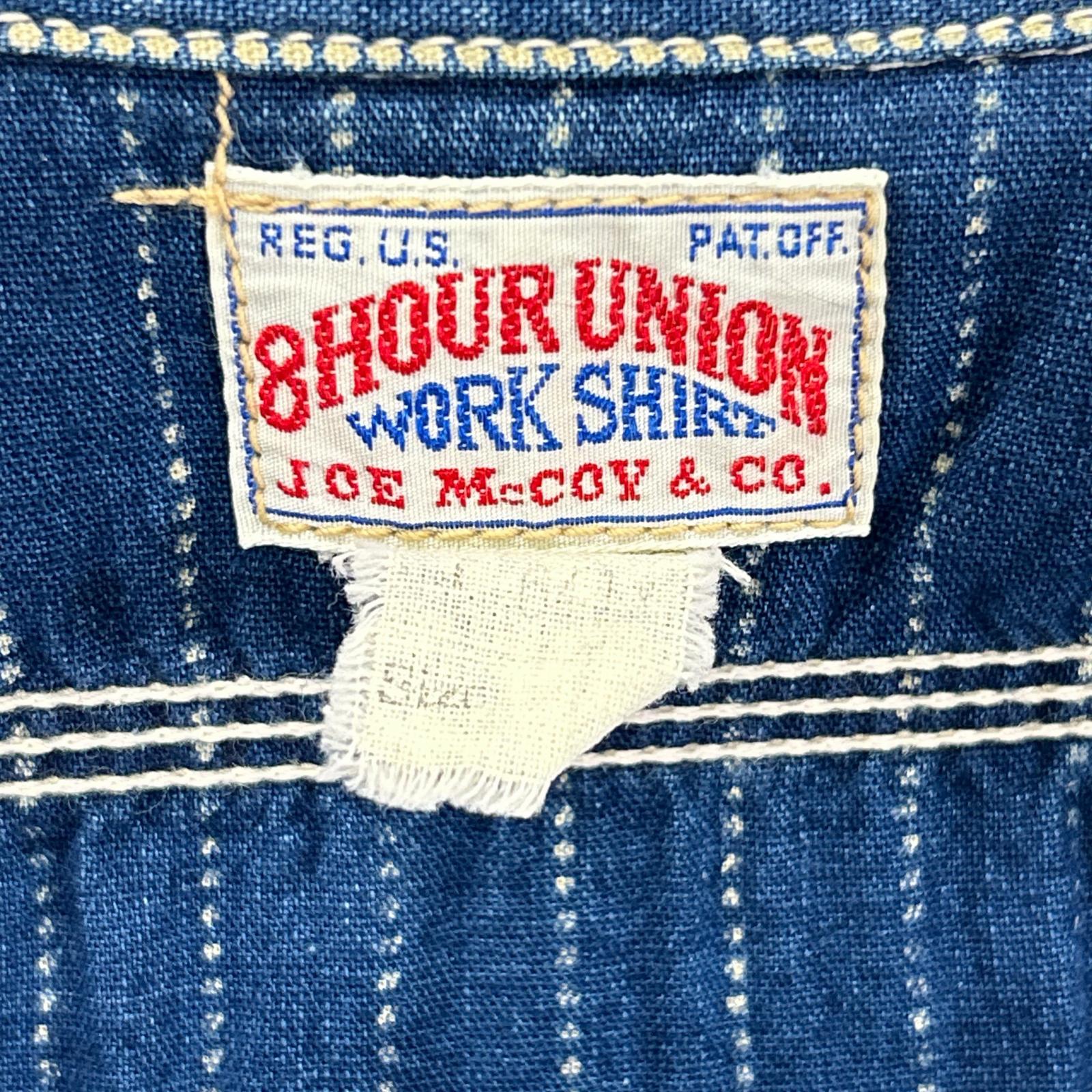 THE REAL MCCOY'S ザリアルマッコイズ 【JOE McCOY】インディゴ コットン ストライプ ウォバッシュ ワークシャツ トップス