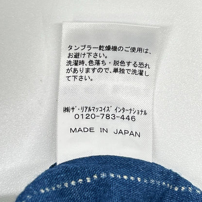 THE REAL MCCOY'S ザリアルマッコイズ 【JOE McCOY】インディゴ コットン ストライプ ウォバッシュ ワークシャツ トップス
