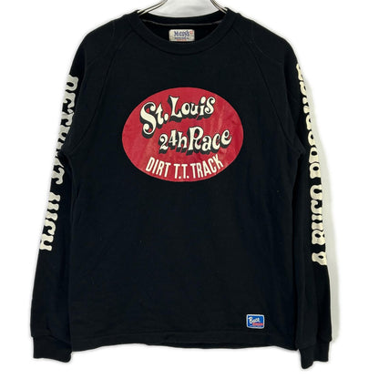 THE REAL MCCOY'S 【Buco】black padded racing sweatshirt top