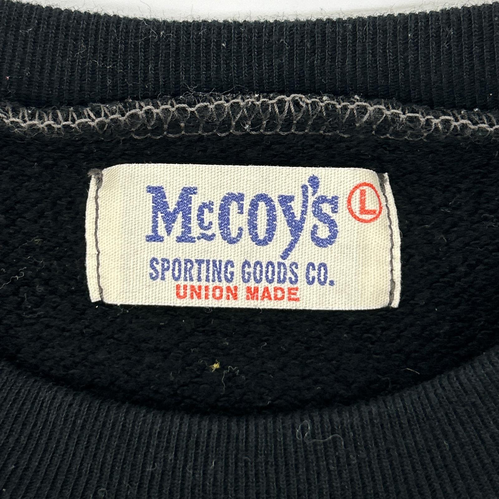 THE REAL MCCOY'S 【Buco】black padded racing sweatshirt top