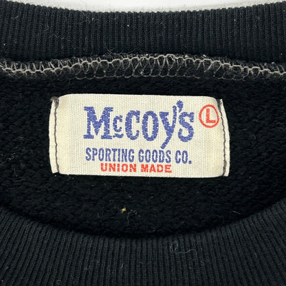 THE REAL MCCOY'S 【Buco】black padded racing sweatshirt top