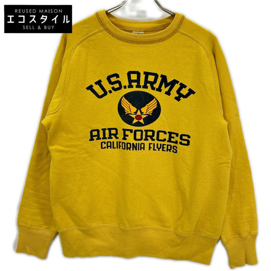 BUZZ RICKSON'S バズリクソンズ イエロー コットン U.S.ARMY クルーネックスウェットプルオーバー トップス