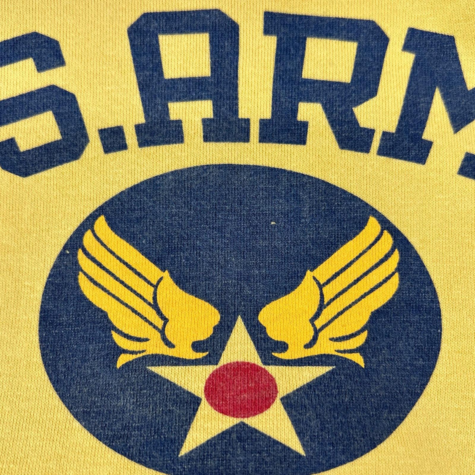 BUZZ RICKSON'S バズリクソンズ イエロー コットン U.S.ARMY クルーネックスウェットプルオーバー トップス