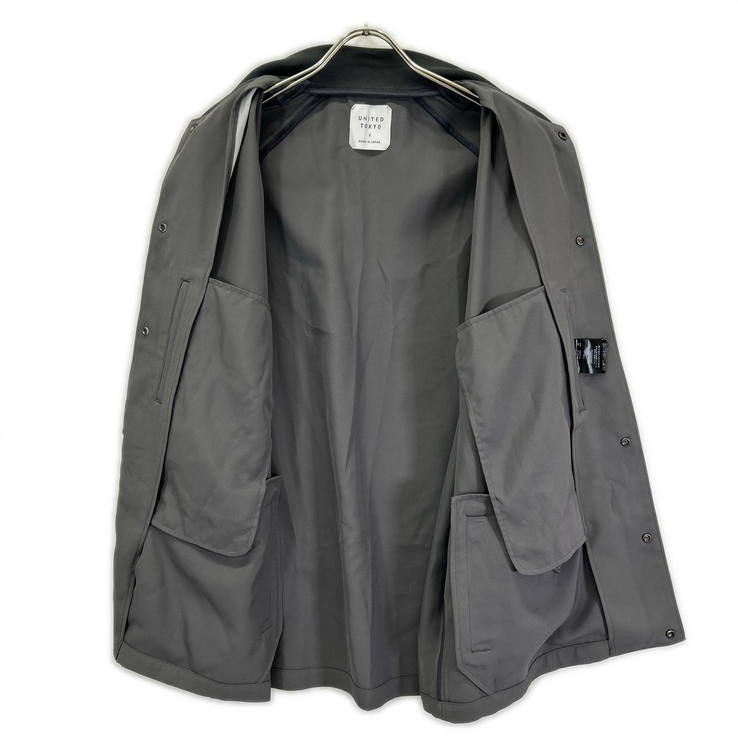 UNITED TOKYO ユナイテッドトウキョウ 132250013 グレー トリアセテート 撥水COLD DRY MA-1ジャケット ジャケット