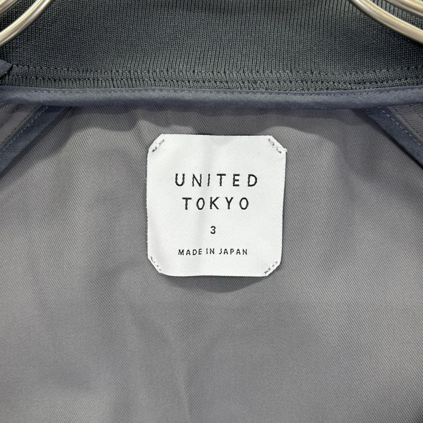 UNITED TOKYO ユナイテッドトウキョウ 132250013 グレー トリアセテート 撥水COLD DRY MA-1ジャケット ジャケット