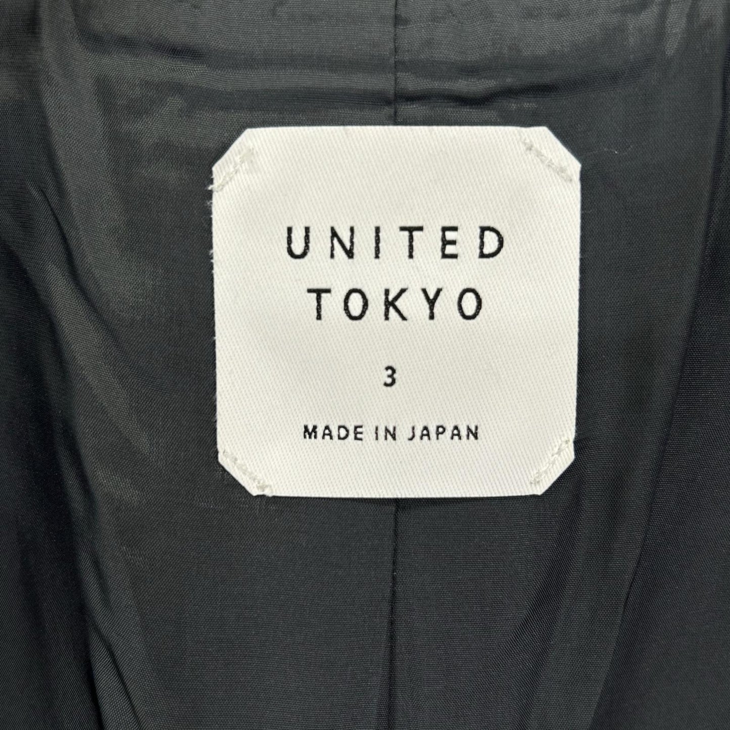 UNITED TOKYO ユナイテッドトウキョウ 131651002 グレー ウール×ナイロン 超撥水スーパー140S チェスターコート コート