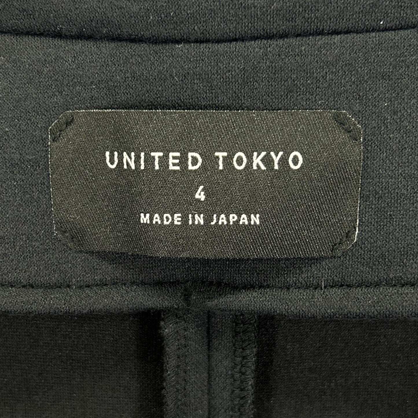 UNITED TOKYO ユナイテッドトウキョウ 401154003 ブラック ポリエステル ダブルフェイスVネックロングコート コート