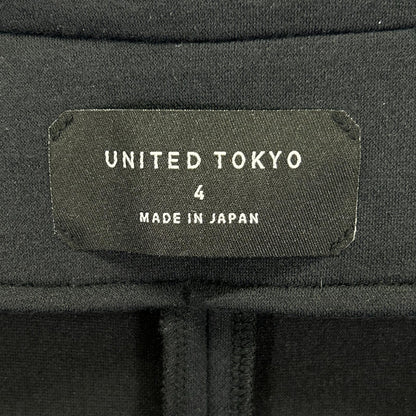 UNITED TOKYO ユナイテッドトウキョウ 401154003 ブラック ポリエステル ダブルフェイスVネックロングコート コート