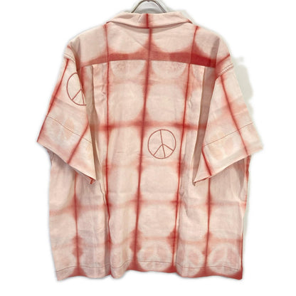 story mfg. ストーリーエムエフジー 26SS ピンク Greetings Shirt Pink Peace Clamp コットンリネンシャツ トップス