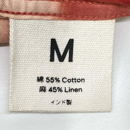 story mfg. 26SS Pink Greetings Shirt Pink Peace Clamp Cotton-Linen Shirt