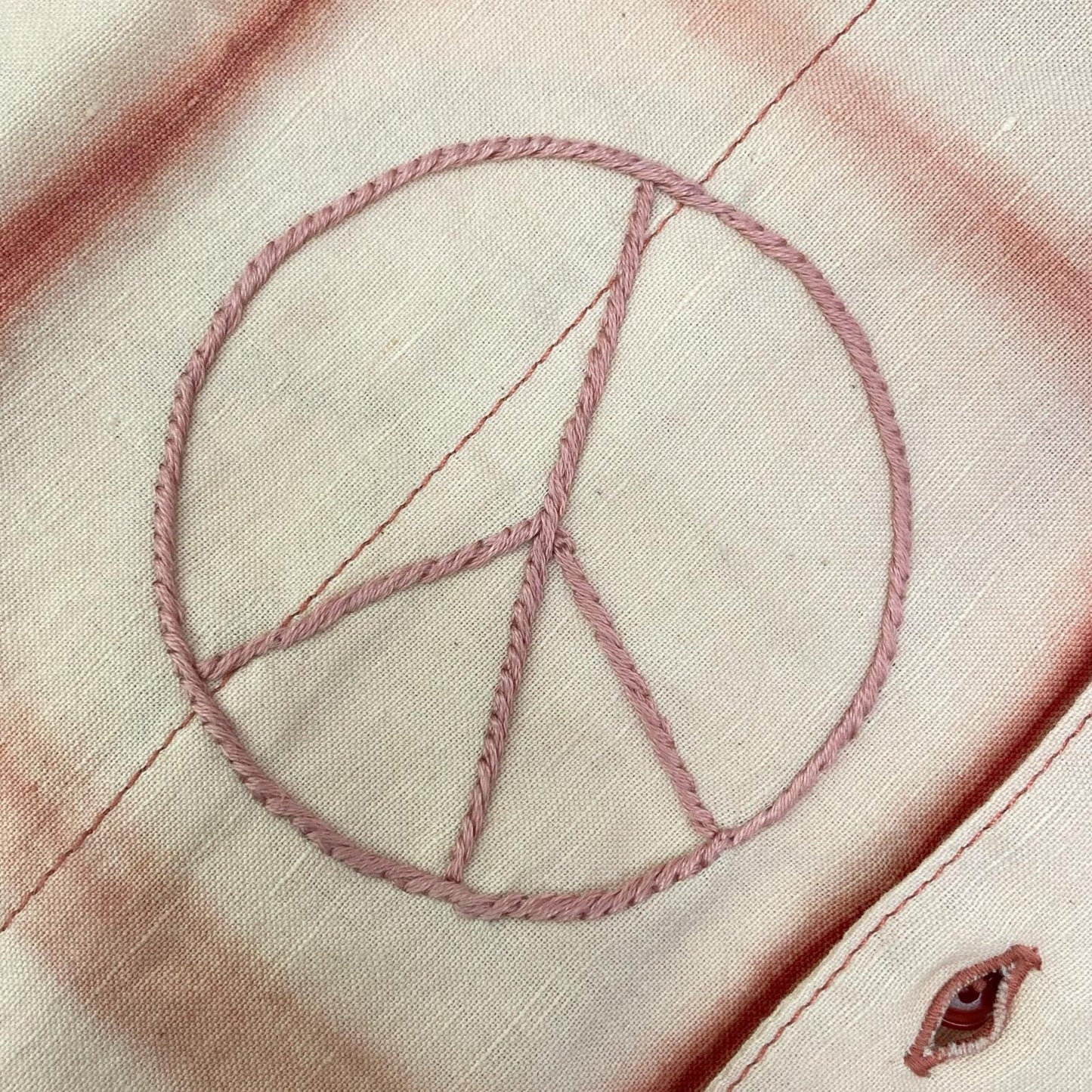 story mfg. ストーリーエムエフジー 26SS ピンク Greetings Shirt Pink Peace Clamp コットンリネンシャツ トップス