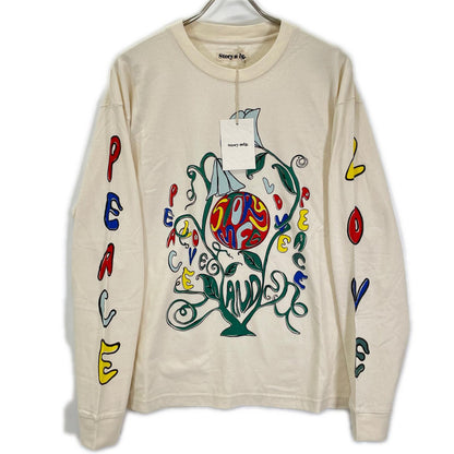 story mfg. ストーリーエムエフジー 26SS アイボリー GRATEFUL TEE LS/グレートフル L/STシャツ トップス