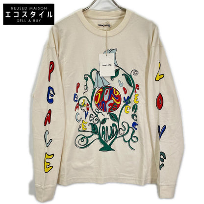 story mfg. ストーリーエムエフジー 26SS アイボリー GRATEFUL TEE LS/グレートフル L/STシャツ トップス