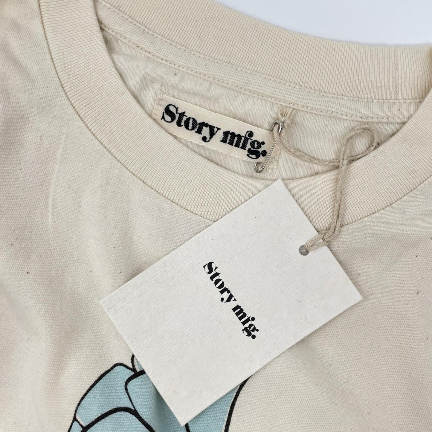story mfg. ストーリーエムエフジー 26SS アイボリー GRATEFUL TEE LS/グレートフル L/STシャツ トップス