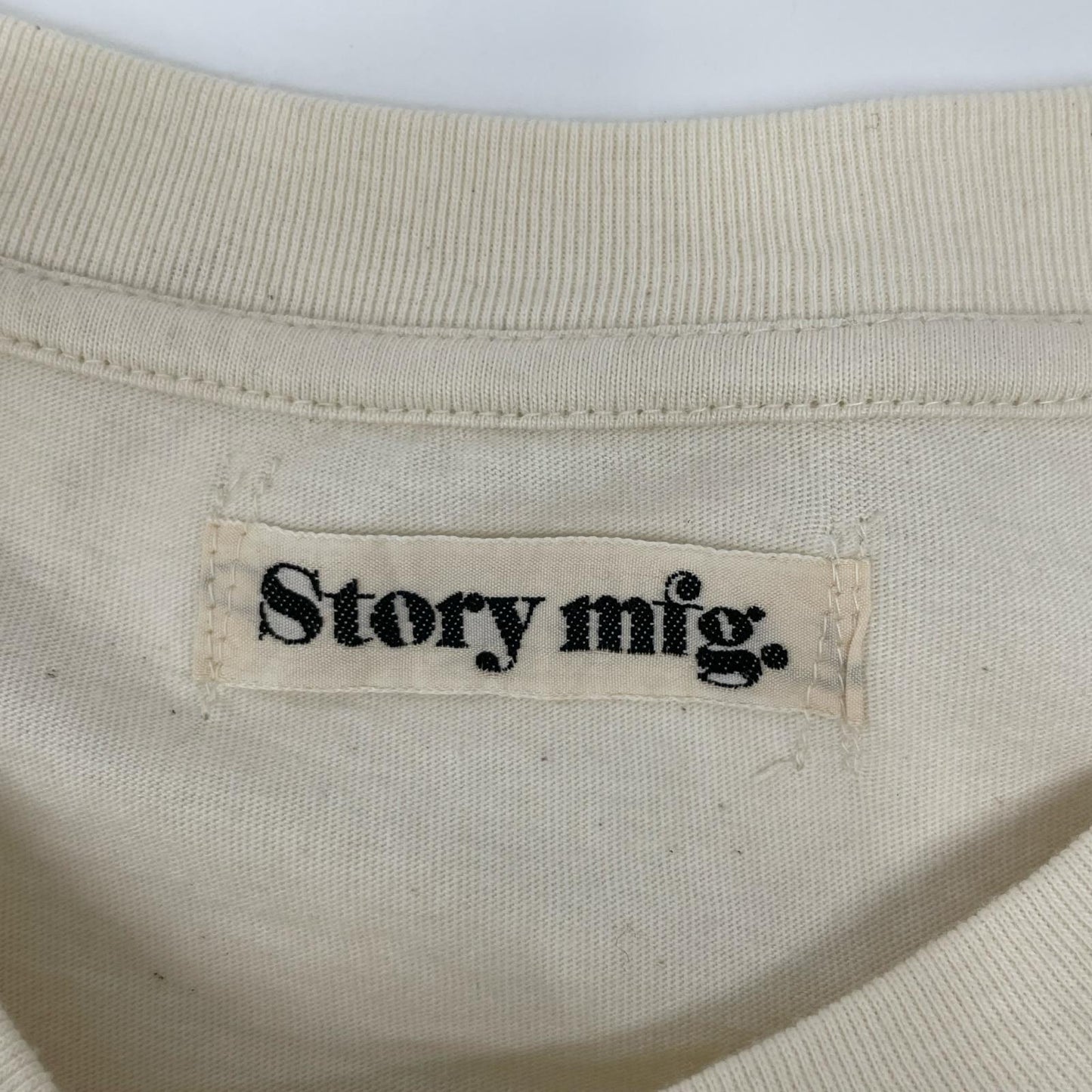 story mfg. ストーリーエムエフジー 26SS アイボリー GRATEFUL TEE LS/グレートフル L/STシャツ トップス