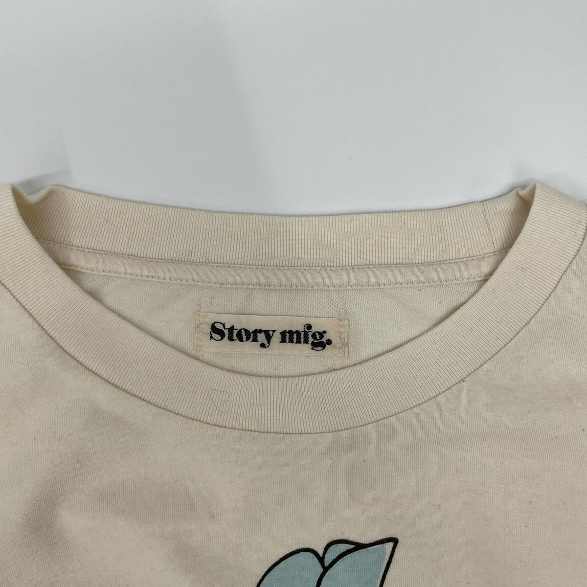 story mfg. ストーリーエムエフジー 26SS アイボリー GRATEFUL TEE LS/グレートフル L/STシャツ トップス