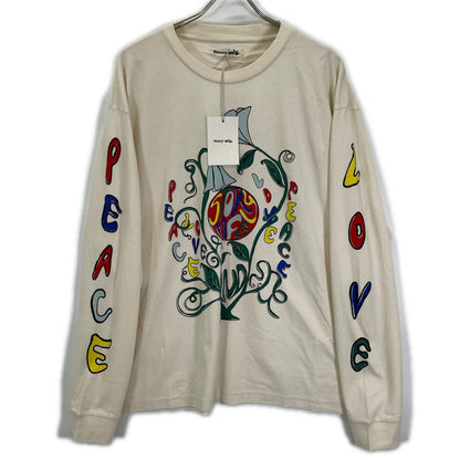 story mfg. ストーリーエムエフジー 26SS アイボリー GRATEFUL TEE LS/グレートフル L/STシャツ トップス