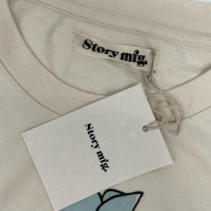 story mfg. ストーリーエムエフジー 26SS アイボリー GRATEFUL TEE LS/グレートフル L/STシャツ トップス