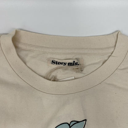 story mfg. ストーリーエムエフジー 26SS アイボリー GRATEFUL TEE LS/グレートフル L/STシャツ トップス