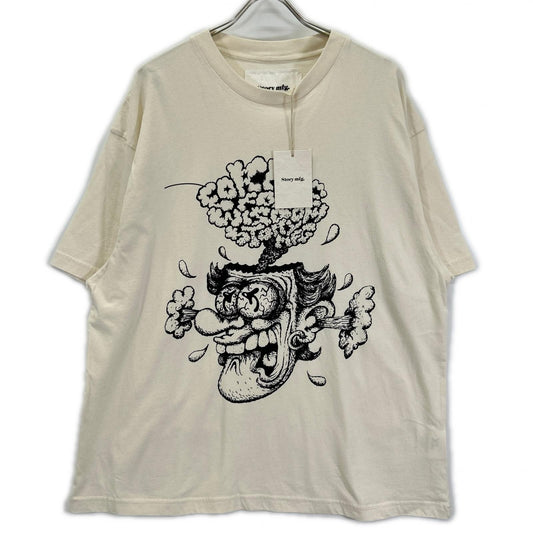 story mfg. ストーリーエムエフジー 25AW アイボリー Forage Brain クルーネック S/Sカットソー トップス