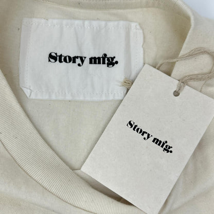 story mfg. ストーリーエムエフジー 25AW アイボリー Forage Brain クルーネック S/Sカットソー トップス