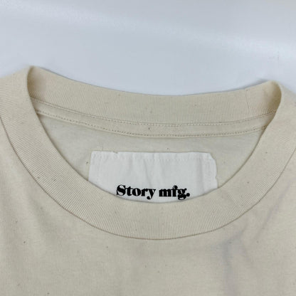 story mfg. ストーリーエムエフジー 25AW アイボリー Forage Brain クルーネック S/Sカットソー トップス