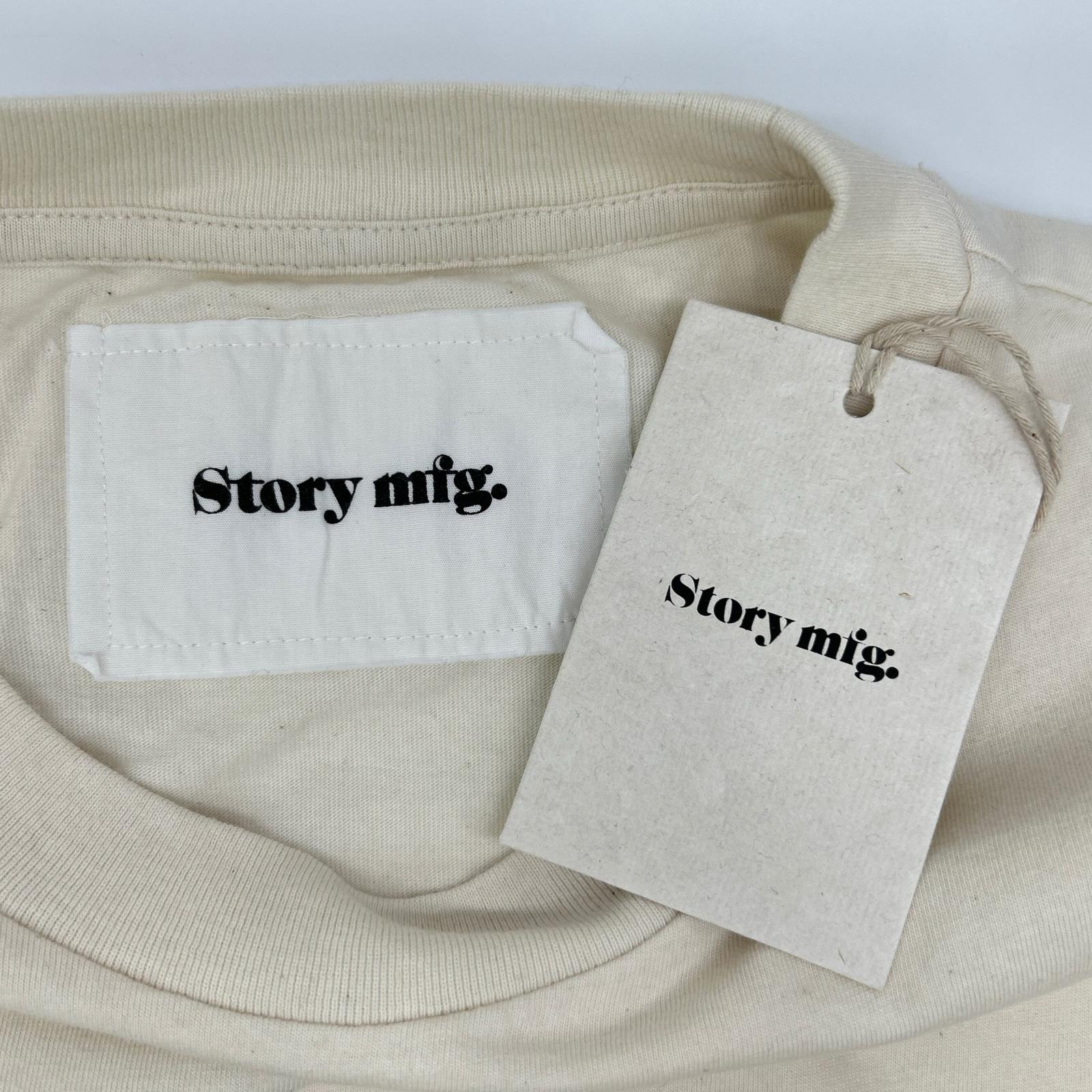 story mfg. ストーリーエムエフジー 25AW アイボリー Forage Brain クルーネック S/Sカットソー トップス