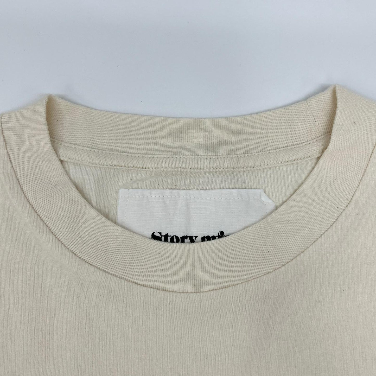 story mfg. ストーリーエムエフジー 25AW アイボリー Forage Brain クルーネック S/Sカットソー トップス
