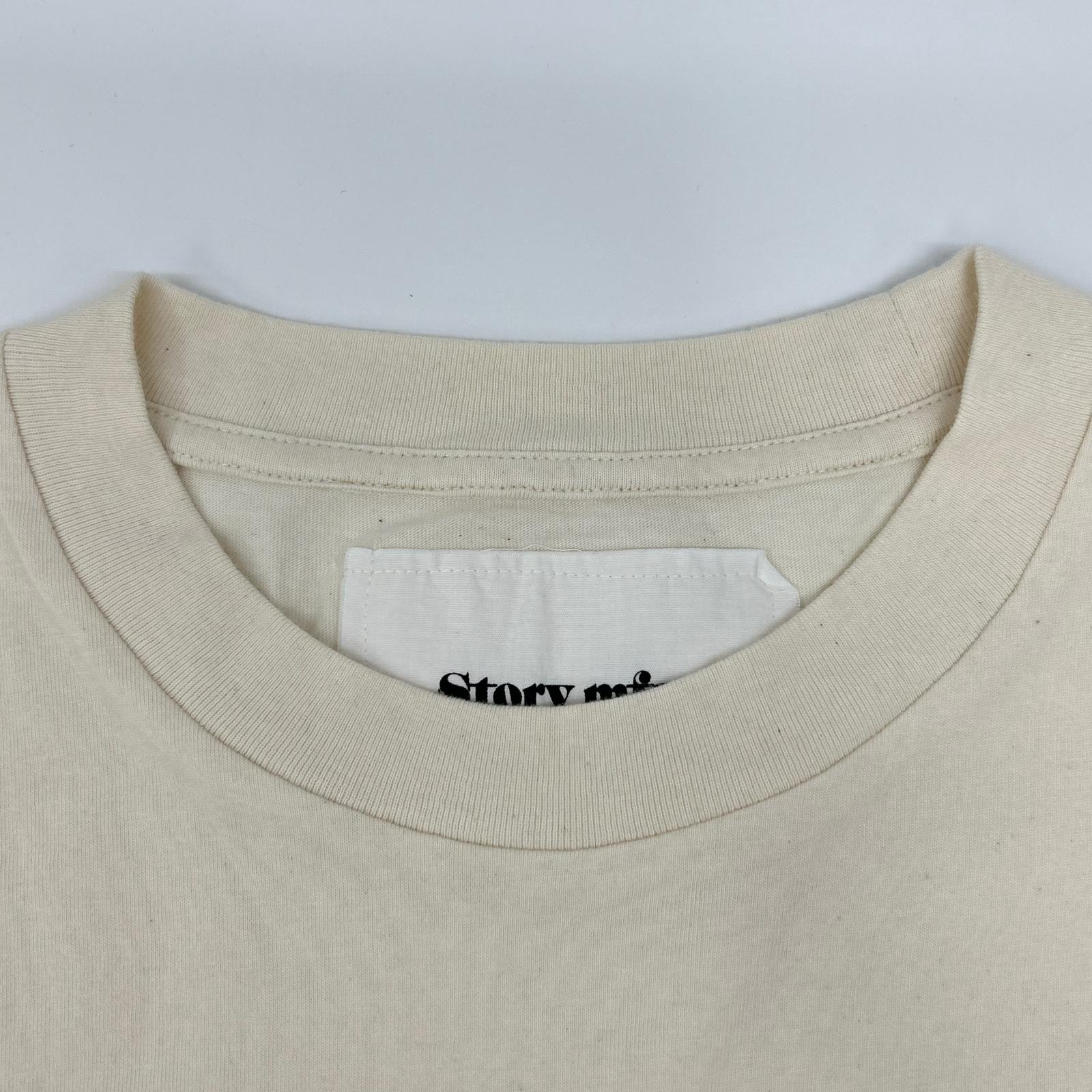 story mfg. ストーリーエムエフジー 25AW アイボリー Forage Brain クルーネック S/Sカットソー トップス