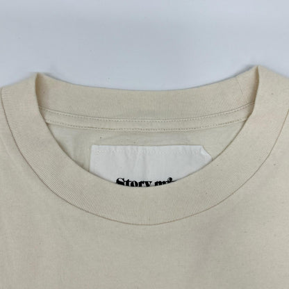 story mfg. ストーリーエムエフジー 25AW アイボリー Forage Brain クルーネック S/Sカットソー トップス