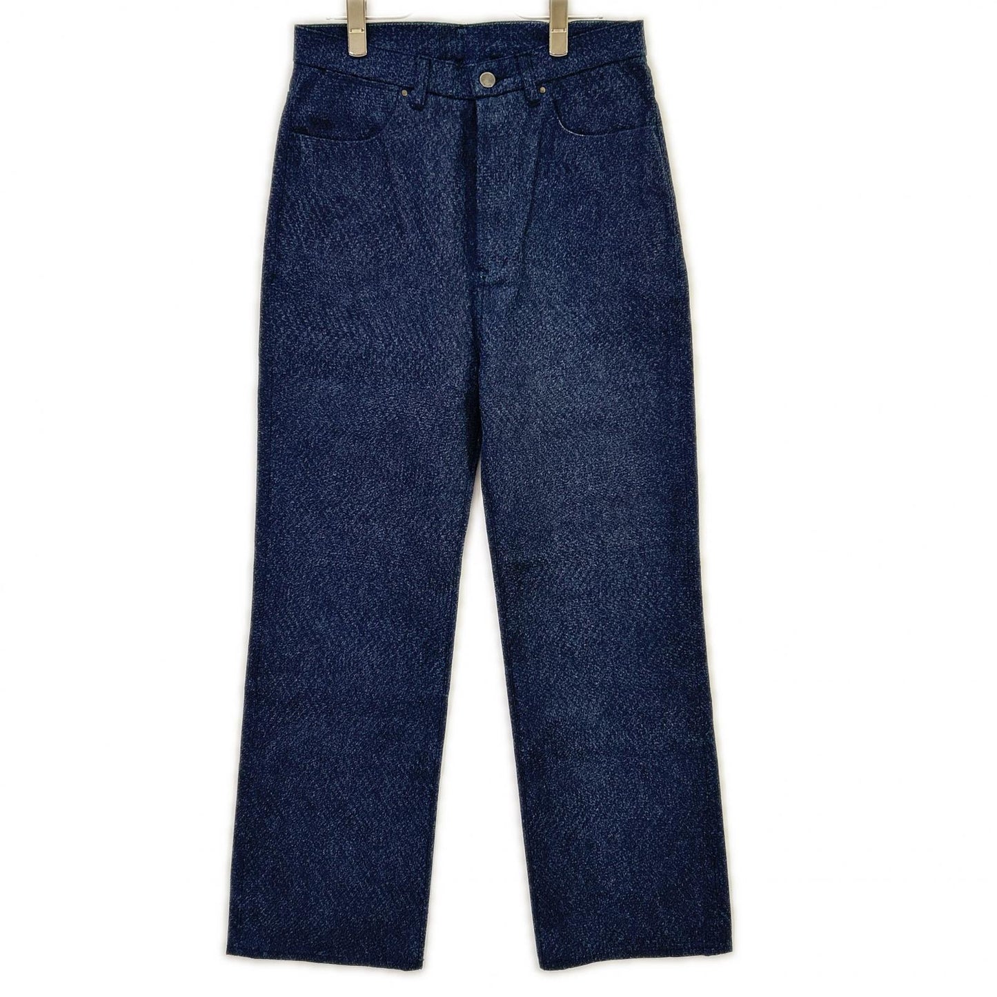 kiivu キフ DENIM STRAIGHT TROUSER - 12.5oz Rainbow Denim +Needles Punch ボトムス