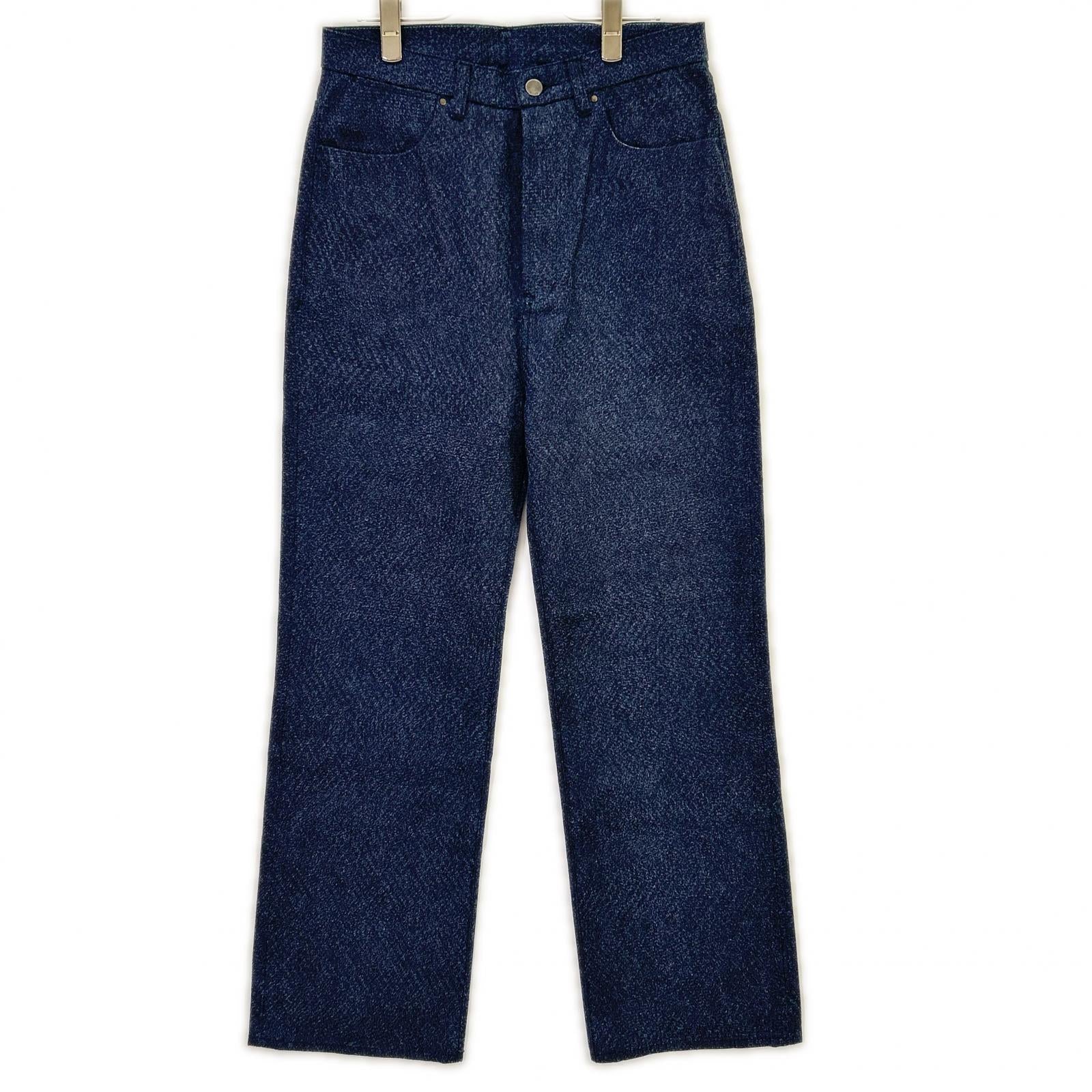 kiivu キフ DENIM STRAIGHT TROUSER - 12.5oz Rainbow Denim +Needles Punch ボトムス